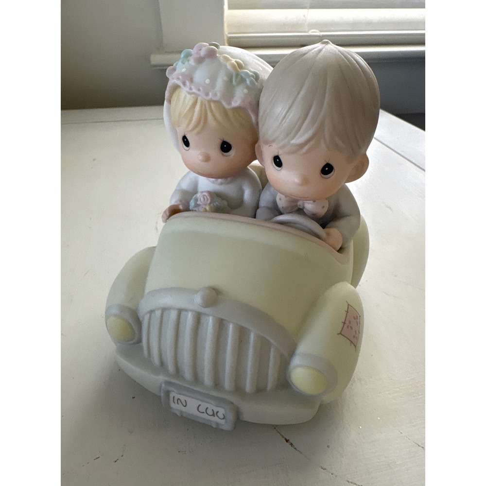 Precious Moments Wishing You Road of Happiness Wedding Figurine 1988 520780